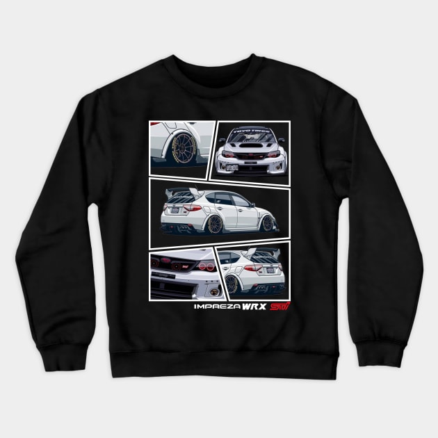 Impreza WRX STI, JDM Crewneck Sweatshirt by T-JD